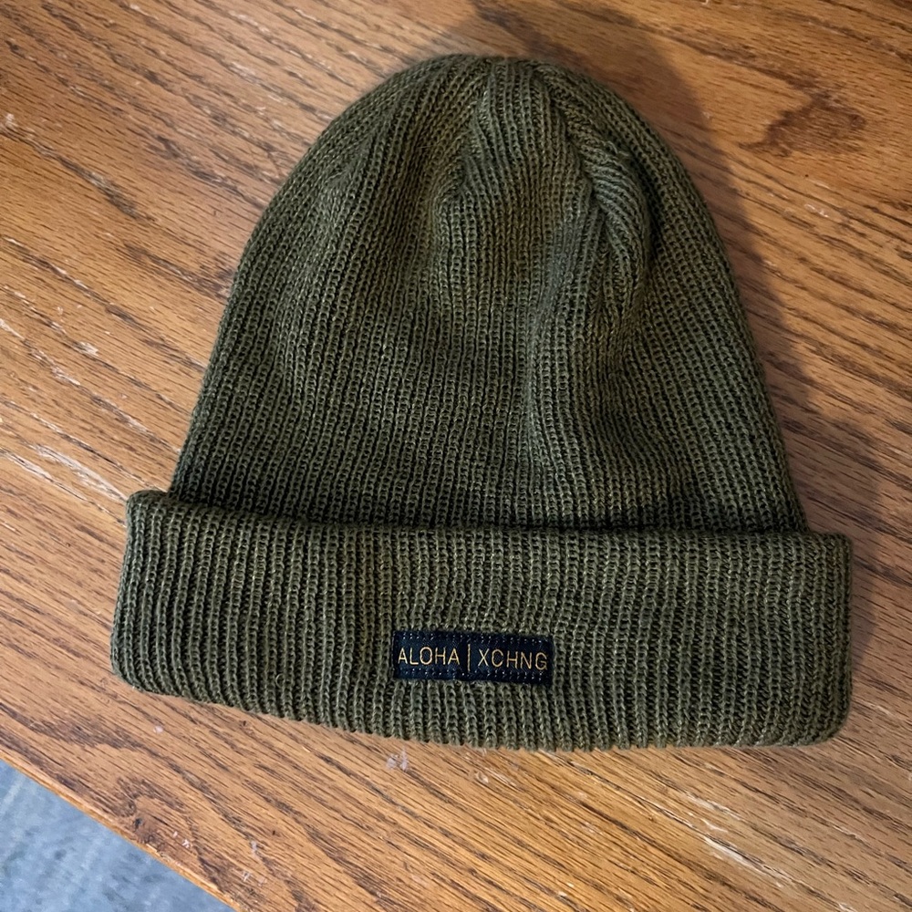 Aloha Exchange Beanie Hat Green